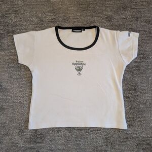 2000s Dekuyper Pucker Appletini Bartender Baby Tee - Large